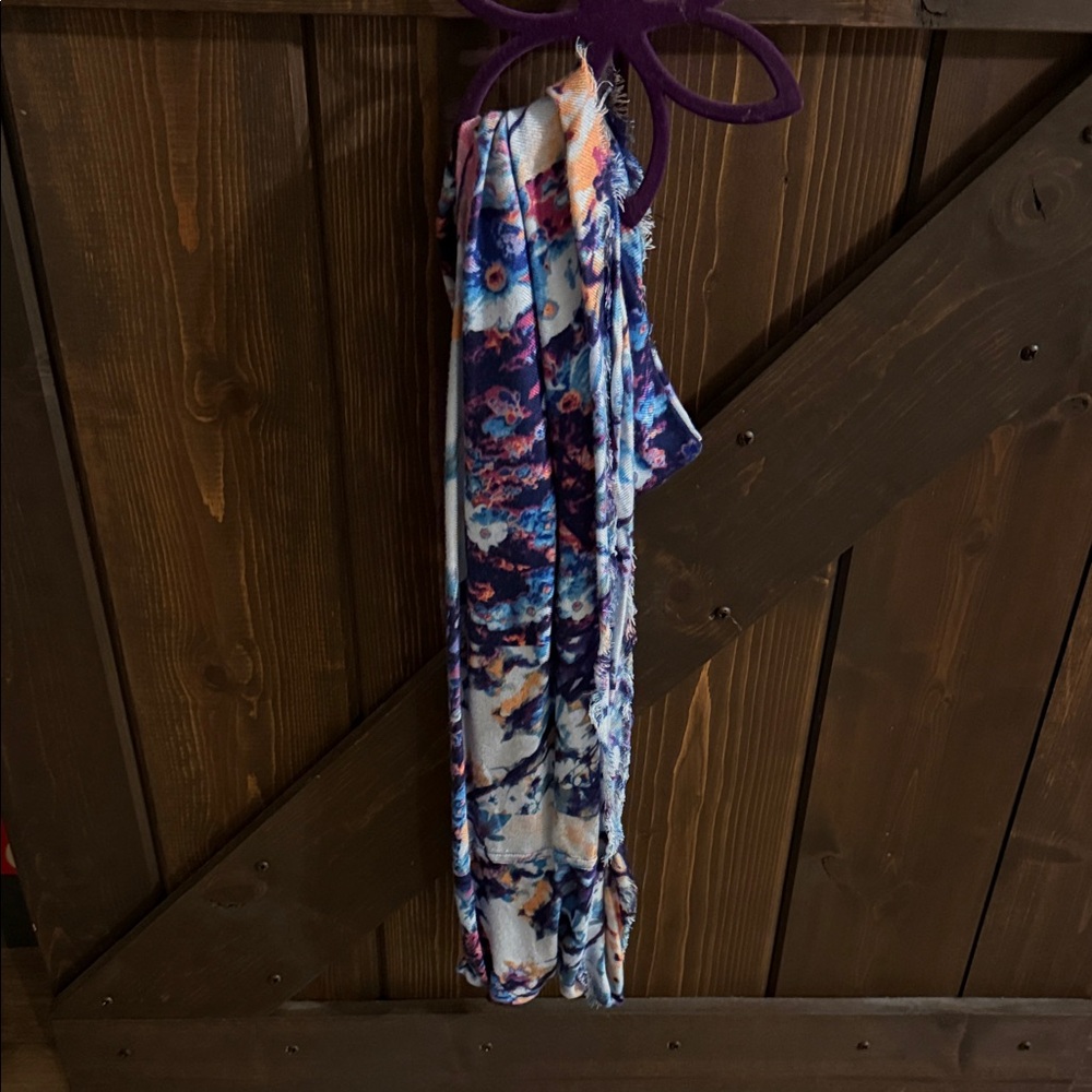 Colorful Floral Scarf